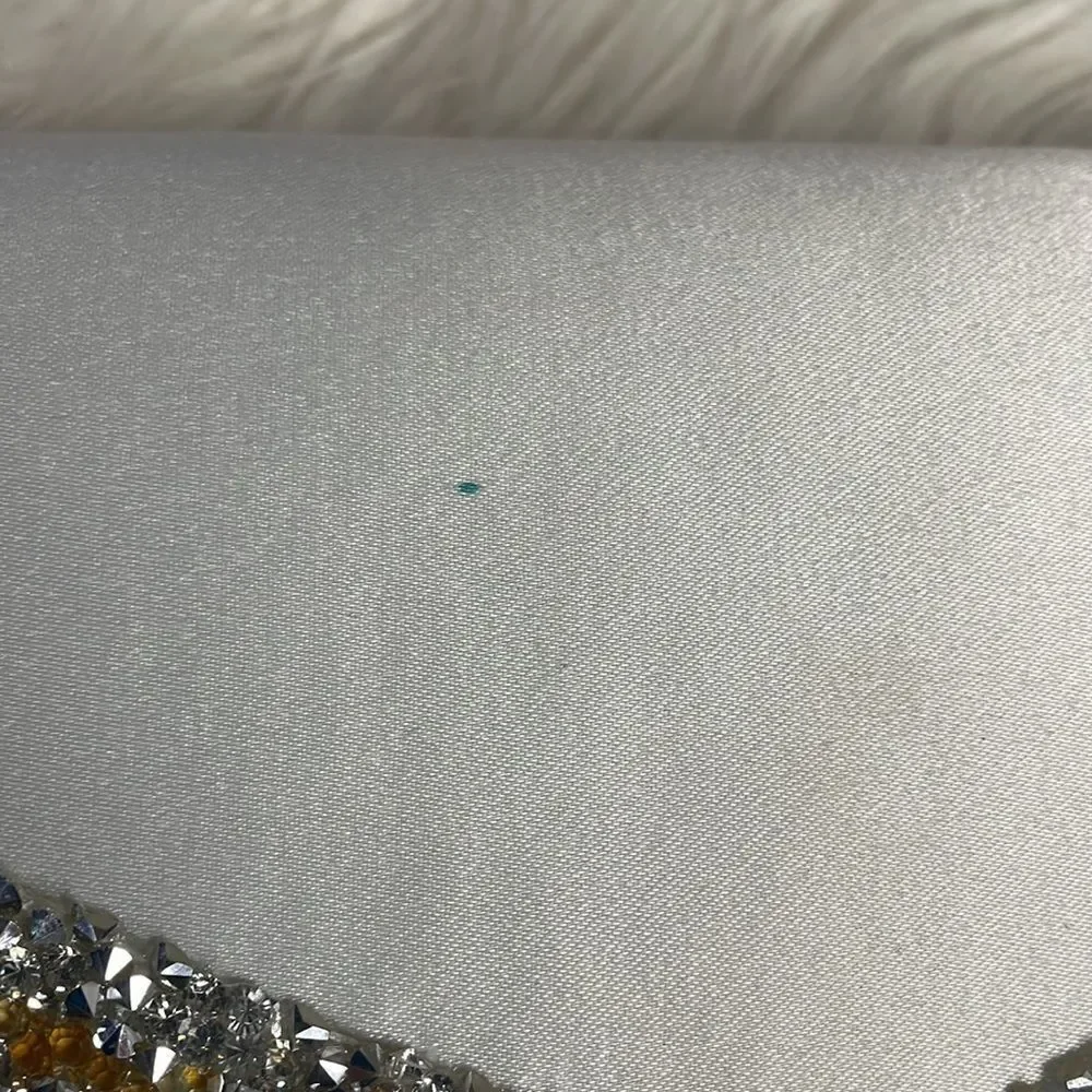 Vintage White Evening Clutch Bag